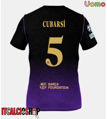 Barcelona Pau Cubarsi #5 Seconda Maglia 2026-27 Manica Corta